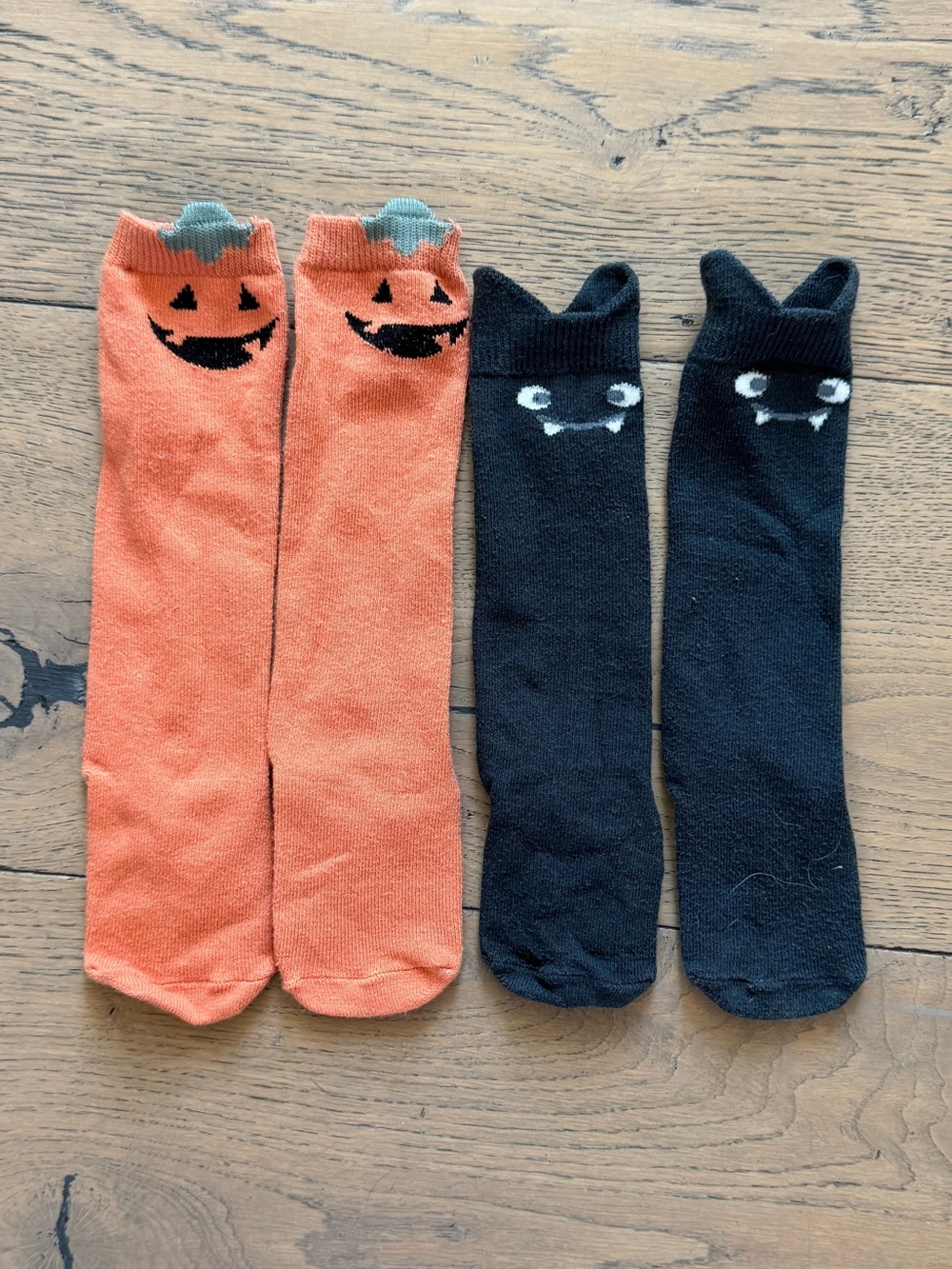 Old Navy Baby Halloween Knee-High Critter Socks 2-Pair Lot 3-6M